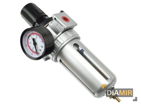 REDUKTOR CIŚNIENIA POWIETRZA Z FILTREM ODWADNIACZ SMAROWANIE 3/8"