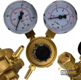 REDUKTOR DWA ZEGARY CO2 ARGON DO MIGOMATU MIG MAG TIG BUTLI GAZ TIG