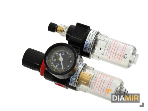 REDUKTOR POWIETRZA 1/4 Z FILTREM I NAOLEJACZEM DO URZĄDZEŃ PNEUMATYCZNYCH