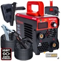 SPAWARKA INWERTOROWA 20-300 A 230 V 3,7 kVA MMA TIG IGBT LCD MOBILNA LEKKA