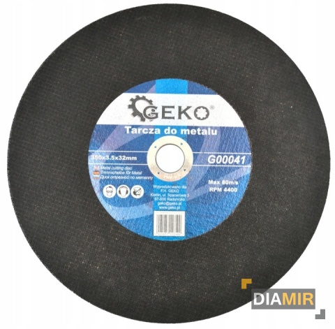 TARCZA 350 DO CIĘCIA STALI METALU BLACHY RUR PROFILI 350x3,5x32 TNĄCA
