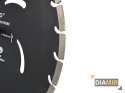 TARCZA DIAMENTOWA SEGMENTOWA CZARNA 350 x 10 x 25,4mm BETON CEGŁA KOSTKA