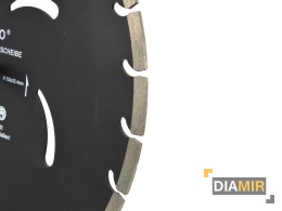 TARCZA DIAMENTOWA SEGMENTOWA CZARNA 350 x 10 x 25,4mm BETON CEGŁA KOSTKA