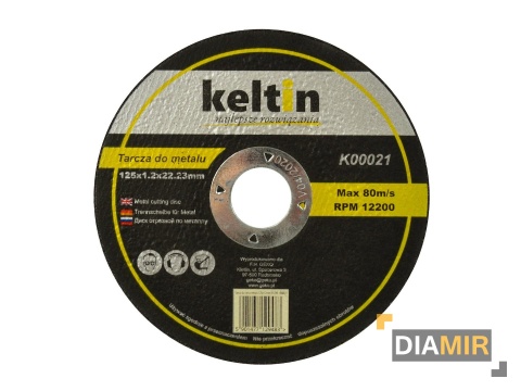TARCZA DO METALU 125x1,2 MM CIĘCIE STALI PROFILI RUR I BLACHY
