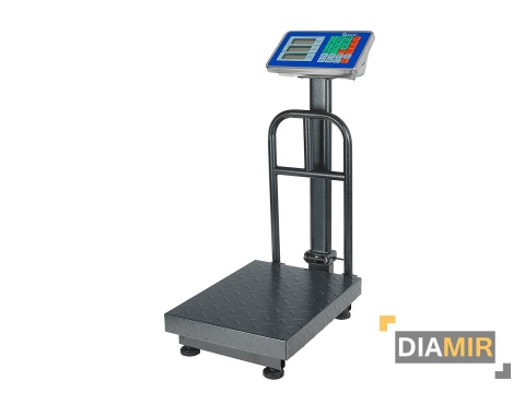 WAGA MAGAZYNOWA SKLEPOWA 30x40cm PLATFORMOWA ELEKTRONICZNA LCD 150kg OPARCIE