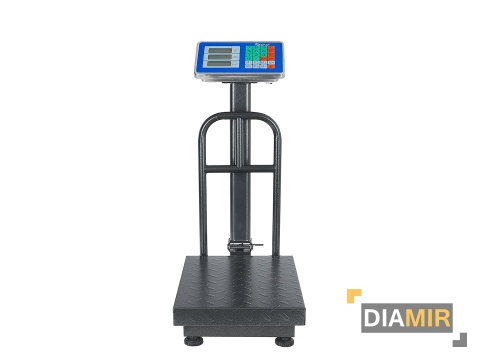 WAGA MAGAZYNOWA SKLEPOWA 30x40cm PLATFORMOWA ELEKTRONICZNA LCD 150kg OPARCIE