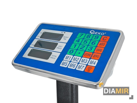 WAGA MAGAZYNOWA SKLEPOWA 30x40cm PLATFORMOWA ELEKTRONICZNA LCD 150kg OPARCIE