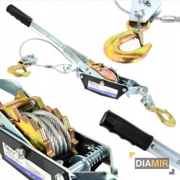 WCIĄGARKA WYCIĄGARKA NACIĄGARKA LINOWA DŹWIGNIOWA 2,5m 2T HAKI