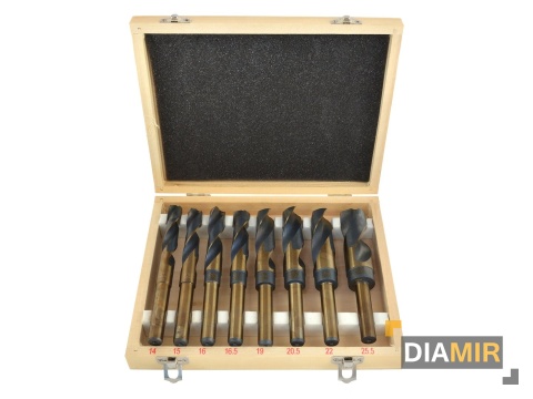 WIERTŁA KOBALTOWE NWKA HSS DO METALU DREWNA 8EL. ZESTAW WIERTEŁ ZE STALI