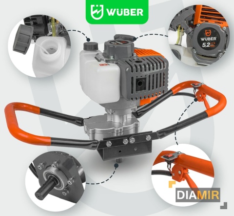 WIERTNICA SPALINOWA GLEBOWA 5,2KM 3,8kW ŚWIDER DO ZIEMI GLEBY