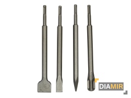 ZESTAW DŁUT SDS+ 5 SZTUK PŁASKIE DO BRUZDOWANIA DŁUTA DŁUTO DO BETONU PLUS