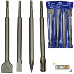 ZESTAW DŁUT SDS+ 5 SZTUK PŁASKIE DO BRUZDOWANIA DŁUTA DŁUTO DO BETONU PLUS