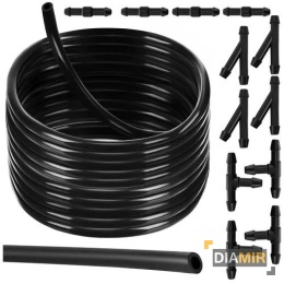 ZESTAW NAPRAWCZY DO SRYSKIWACZY ZRASZACZY WĘŻYK WĄŻ 2m ZŁĄCZKI TRÓJNIKI T Y