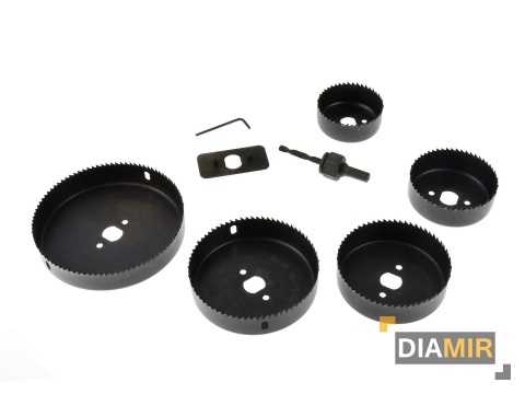ZESTAW OTWORNIC OTWORNICE DO DREWNA 8 EL 64-127mm WALIZKA