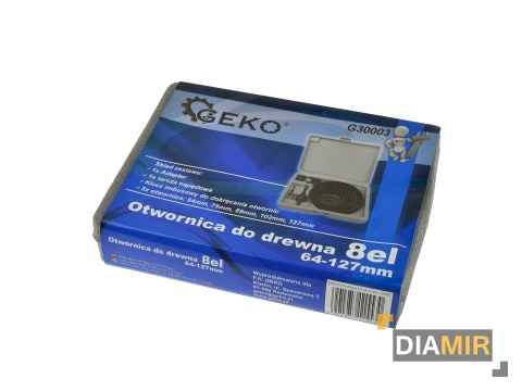 ZESTAW OTWORNIC OTWORNICE DO DREWNA 8 EL 64-127mm WALIZKA