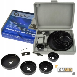 ZESTAW OTWORNIC OTWORNICE DO DREWNA 8 EL 64-127mm WALIZKA