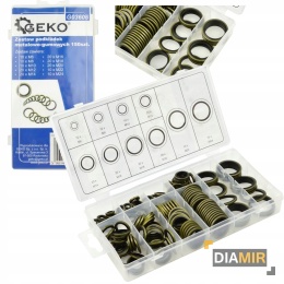 ZESTAW PODKŁADEK METALOWO GUMOWYCH PODKŁADKI METAL GUMA M6-M24 150 ELEMENT