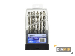 ZESTAW WIERTEŁ HSS WIERTŁA DO METALU 19 EL 1-10 MM STAL CYLINDRYCZNE 135