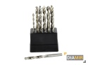 ZESTAW WIERTEŁ HSS WIERTŁA DO METALU 19 EL 1-10 MM STAL CYLINDRYCZNE 135