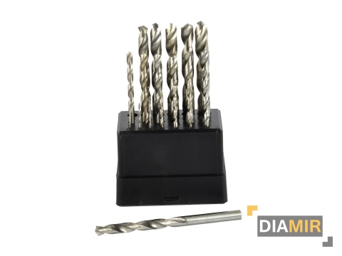 ZESTAW WIERTEŁ HSS WIERTŁA DO METALU 19 EL 1-10 MM STAL CYLINDRYCZNE 135