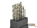 ZESTAW WIERTEŁ HSS WIERTŁA DO METALU 19 EL 1-10 MM STAL CYLINDRYCZNE 135