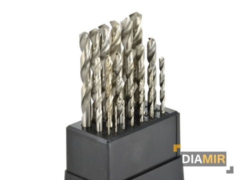 ZESTAW WIERTEŁ HSS WIERTŁA DO METALU 19 EL 1-10 MM STAL CYLINDRYCZNE 135