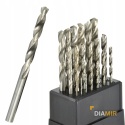 ZESTAW WIERTEŁ HSS WIERTŁA DO METALU 19 EL 1-10 MM STAL CYLINDRYCZNE 135