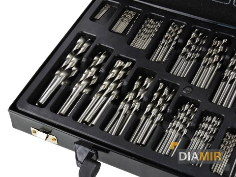 ZESTAW WIERTEŁ WIERTŁA DO METALU HSS 170SZT 1-10MM WALIZKA