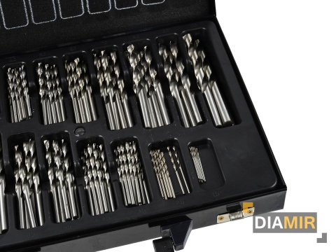 ZESTAW WIERTEŁ WIERTŁA DO METALU HSS 170SZT 1-10MM WALIZKA