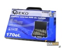 ZESTAW WIERTEŁ WIERTŁA DO METALU HSS 170SZT 1-10MM WALIZKA
