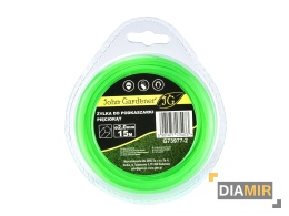 ŻYŁKA TNĄCA DO KOSY PIĘCIOKĄTNA GWIAZDA 2,0mm x 15m ODPORNA NA ŚCIERANIE