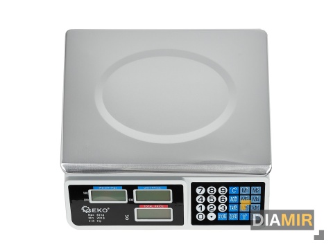 ELEKTRONICZNA BEZPRZEWODOWA WAGA SKLEPOWA LCD 40KG AKUMULATOROWA 2g