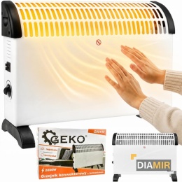 GRZEJNIK ELEKTRYCZNY KALORYFER FARELKA 2000 W TERMOSTAT ENERGOOSZCZĘDNY MOC