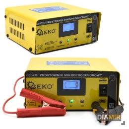 ŁADOWARKA PROSTOWNIK MIKROPROCESOROWY DO AKUMULATORA LCD 6V 12V 15A