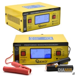ŁADOWARKA PROSTOWNIK MIKROPROCESOROWY LCD 15A 6V 12V 24V 3-150Ah