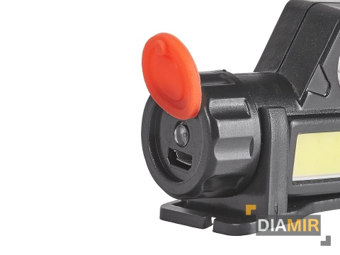 LATARKA CZOŁOWA LED COB XPE AKUMULATOROWA 200 LM USB 2 TRYBY ŚWIECENIA