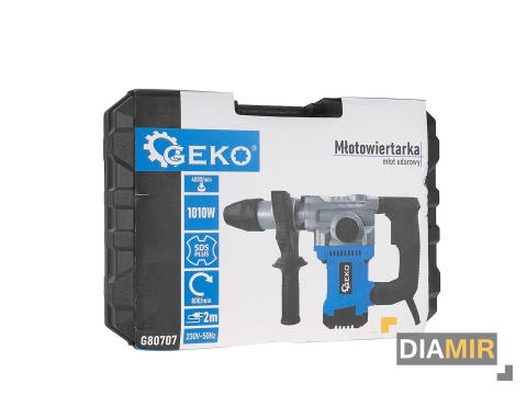 MŁOT UDAROWY MŁOTOWIERTARKA WIERTARKA SDS PLUS WALIZKA DŁUTA WIERTŁA 1010W