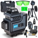 POZIOMICA LASEROWA 4D 16 LINII STATYW WALIZKA 360° 2xAKU 3Ah LASER KRZYŻOWY