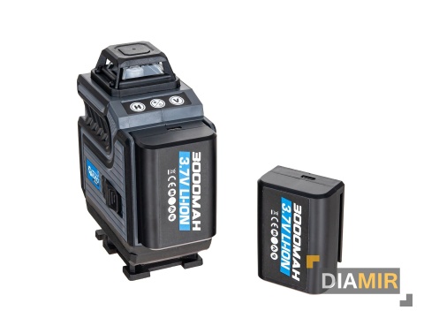 POZIOMICA LASEROWA 4D 16 LINII STATYW WALIZKA 360° 2xAKU 3Ah LASER KRZYŻOWY