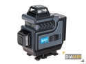 POZIOMICA LASEROWA 4D 16 LINII STATYW WALIZKA 360° 2xAKU 3Ah LASER KRZYŻOWY