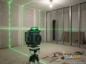POZIOMICA LASEROWA 4D 16 LINII STATYW WALIZKA 360° 2xAKU 3Ah LASER KRZYŻOWY