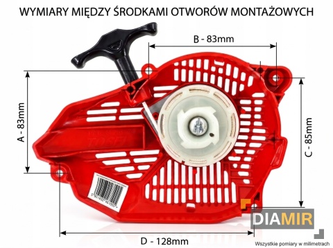 STARTER SZARPAK ROZRUSZNIK GAŁEZIÓWKI PIŁY PILARKI VERKE V90005 DEMON ECHO