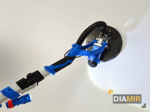 SZLIFIERKA DO GIPSU ŻYRAFA 710W LED TELESKOPOWA 215MM 2X RUCHOMA GŁOWICA