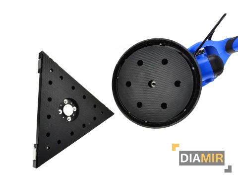 SZLIFIERKA DO GIPSU ŻYRAFA 710W LED TELESKOPOWA 215MM 2X RUCHOMA GŁOWICA