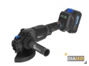SZLIFIERKA KĄTOWA AKUMULATOROWA BEZSZCZOTKOWA 2x AKU 4,0 Ah 125MM 950W 21V