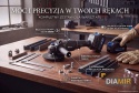 SZLIFIERKA KĄTOWA AKUMULATOROWA BEZSZCZOTKOWA 2x AKU 4,0 Ah 125MM 950W 21V