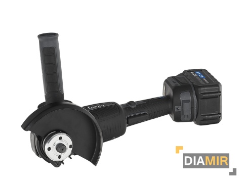 SZLIFIERKA KĄTOWA AKUMULATOROWA BEZSZCZOTKOWA 2x AKU 4,0 Ah 125MM 950W 21V