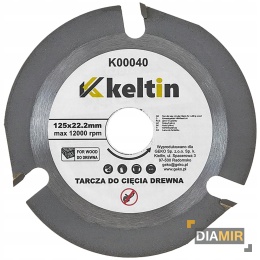 TARCZA DO CIĘCIA DREWNA WIDIOWA PIŁA 125MM 22,23MM 3 ZĘBY 3T WIDIA