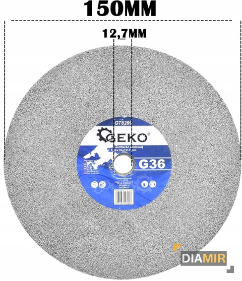TARCZA SZLIFIERSKA OSTRZENIA 150x16x12,7mm KAMIEŃ DO SZLIFIERKI STOŁOWEJ G36