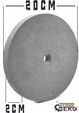 TARCZA SZLIFIERSKA DO METALU 200x20x16mm KAMIEŃ DO SZLIFIERKI STOŁOWEJ G60